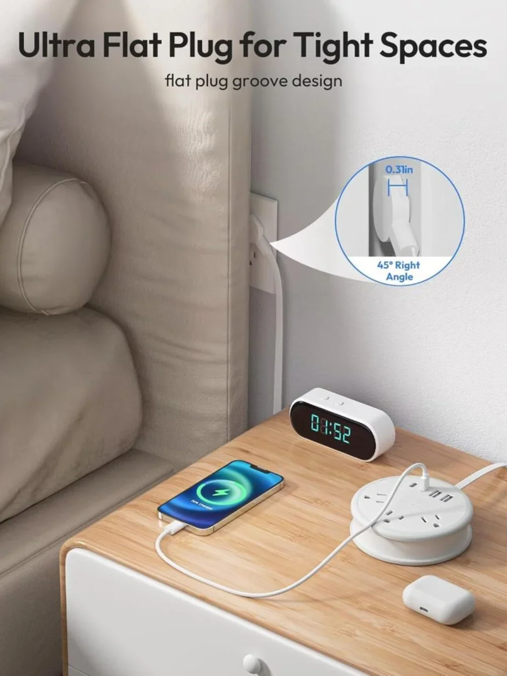 Compact Travel Power Strip - Essential for Cruises & Adventures, 2026 Ready!